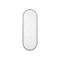 Sleek Oval Wall Mirror with Elegant Metal Frame