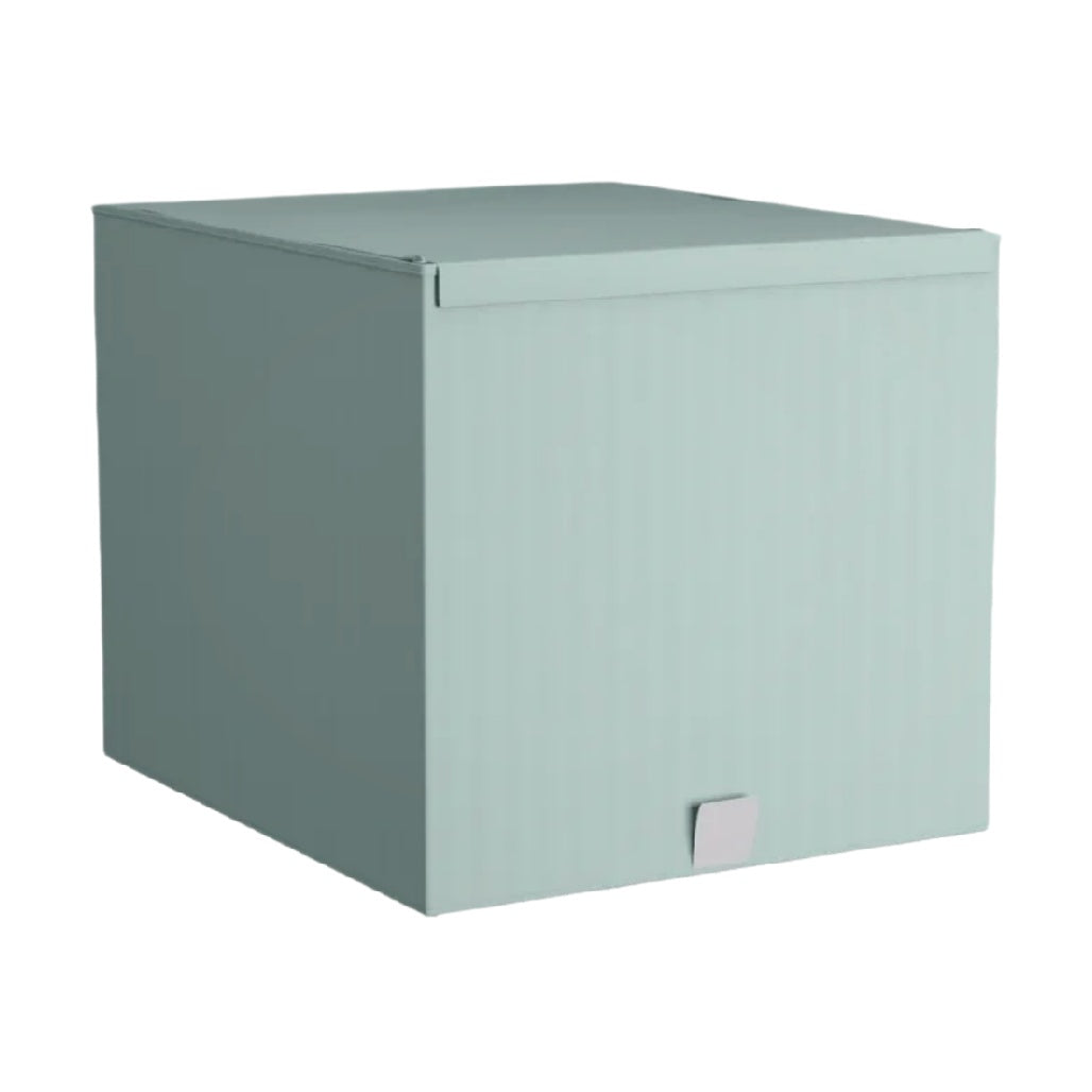 Stylish Storage Cube Box - Soft Green Color, Versatile Organizing Solution