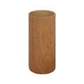 Elegant Wooden Cylinder Vase - Natural Finish, Modern Home Decor